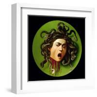 Medusa-Caravaggio-Framed Art Print