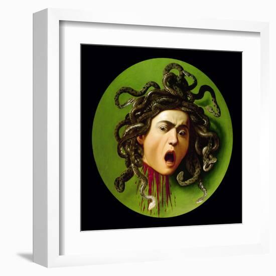 Medusa-Caravaggio-Framed Art Print