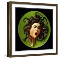 Medusa-Caravaggio-Framed Art Print