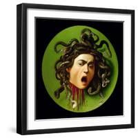 Medusa-Caravaggio-Framed Art Print