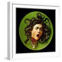 Medusa-Caravaggio-Framed Art Print