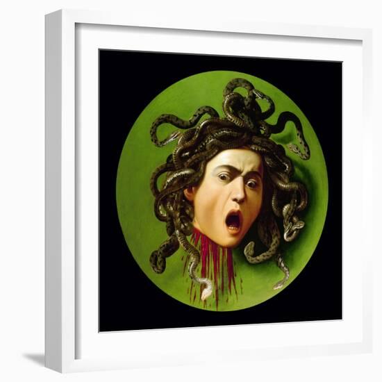 Medusa-Caravaggio-Framed Art Print