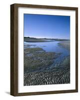 Meer, Ebbe, Watt, Rippelmarken, Gezeiten, Sand, Landschaft-Thonig-Framed Photographic Print