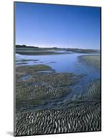 Meer, Ebbe, Watt, Rippelmarken, Gezeiten, Sand, Landschaft-Thonig-Mounted Photographic Print