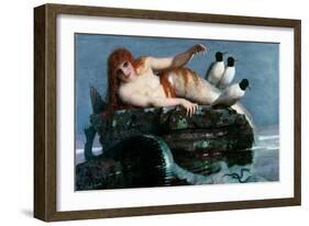 Meerestille, 1886-87-Arnold Bocklin-Framed Giclee Print