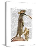 Meerkat Cowboy-Fab Funky-Stretched Canvas