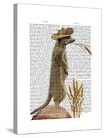 Meerkat Cowboy-Fab Funky-Stretched Canvas