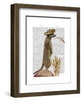 Meerkat Cowboy-Fab Funky-Framed Art Print