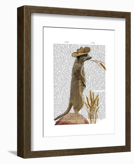 Meerkat Cowboy-Fab Funky-Framed Art Print