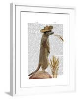 Meerkat Cowboy-Fab Funky-Framed Art Print