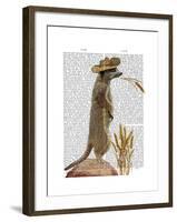 Meerkat Cowboy-Fab Funky-Framed Art Print