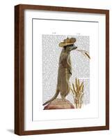 Meerkat Cowboy-Fab Funky-Framed Art Print