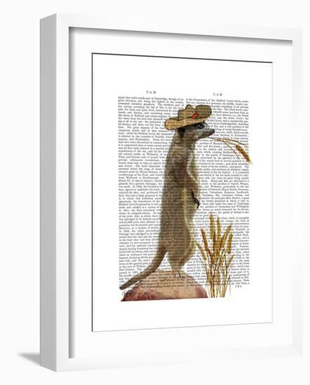 Meerkat Cowboy-Fab Funky-Framed Art Print