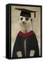 Meerkat in Mortar Board and Gown-null-Framed Stretched Canvas