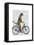 Meerkat on Bicycle-Fab Funky-Framed Stretched Canvas