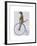 Meerkat on Blue Penny Farthing-Fab Funky-Framed Art Print