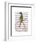 Meerkat on Orange Penny Farthing-Fab Funky-Framed Art Print