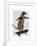 Meerkat on Skateboard-Fab Funky-Framed Art Print