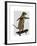 Meerkat on Skateboard-Fab Funky-Framed Art Print