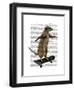 Meerkat on Skateboard-Fab Funky-Framed Art Print