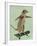 Meerkat on Skateboard-Fab Funky-Framed Art Print