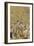 Meerkat Two Different Aged Young-null-Framed Photographic Print