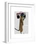 Meerkat with Boom Box Ghetto Blaster-Fab Funky-Framed Art Print