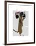 Meerkat with Boom Box Ghetto Blaster-Fab Funky-Framed Art Print