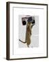 Meerkat with Boom Box Ghetto Blaster-Fab Funky-Framed Art Print