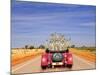 Meerkats in Car Waving-null-Mounted Photographic Print