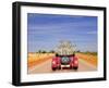 Meerkats in Car Waving-null-Framed Photographic Print