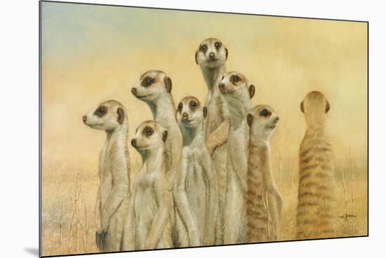 Meerkats-Henk Van Zanten-Mounted Premium Giclee Print