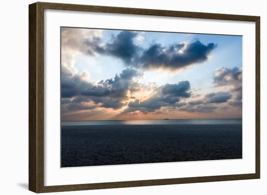 Meeru Island Sunset, Maldives-Claire Willans-Framed Photographic Print