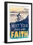 Meet Fear with Faith-Judi Bagnato-Framed Art Print