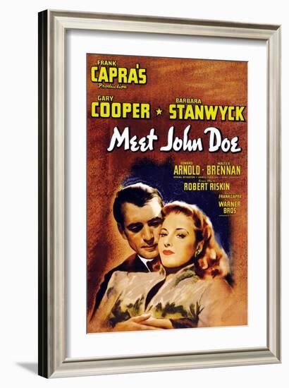 Meet John Doe, 1941-null-Framed Art Print