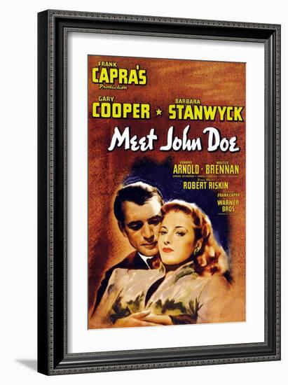 Meet John Doe, 1941-null-Framed Art Print