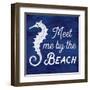 Meet Me By The Beach-Lula Bijoux-Framed Art Print