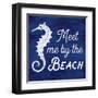 Meet Me By The Beach-Lula Bijoux-Framed Art Print