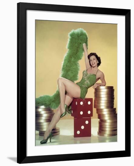 MEET ME IN LAS VEGAS, 1956 directed by ROY ROWLAND Cyd Charisse (photo)-null-Framed Photo