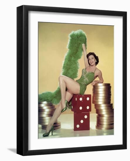 MEET ME IN LAS VEGAS, 1956 directed by ROY ROWLAND Cyd Charisse (photo)-null-Framed Photo