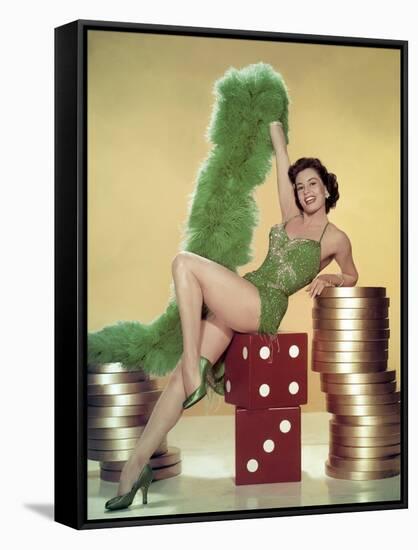 MEET ME IN LAS VEGAS, 1956 directed by ROY ROWLAND Cyd Charisse (photo)-null-Framed Stretched Canvas