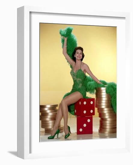 MEET ME IN LAS VEGAS, 1956 directed by ROY ROWLAND Cyd Charisse (photo)-null-Framed Photo