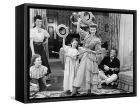 Meet Me In St. Louis, Margaret O'Brien, Judy Garland, 1944-null-Framed Stretched Canvas