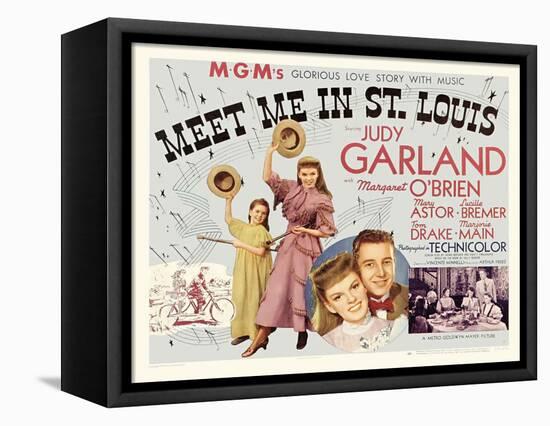 Meet Me in St. Louis, UK Movie Poster, 1944-null-Framed Stretched Canvas