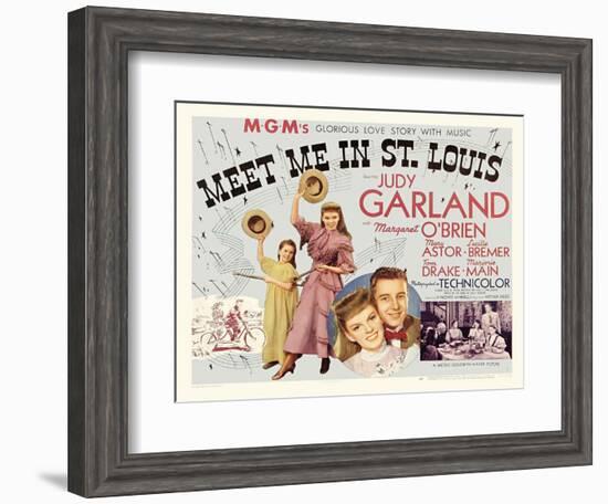 Meet Me in St. Louis, UK Movie Poster, 1944-null-Framed Art Print