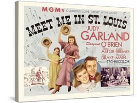 Meet Me in St. Louis, UK Movie Poster, 1944-null-Stretched Canvas