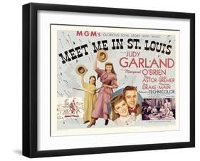 Meet Me in St. Louis, UK Movie Poster, 1944-null-Framed Art Print