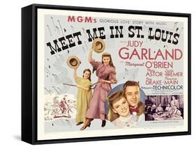 Meet Me in St. Louis, UK Movie Poster, 1944-null-Framed Stretched Canvas