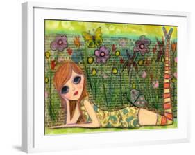 Meet Me in the Garden-Wyanne-Framed Giclee Print