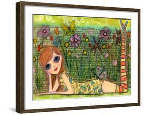 Meet Me in the Garden-Wyanne-Framed Giclee Print